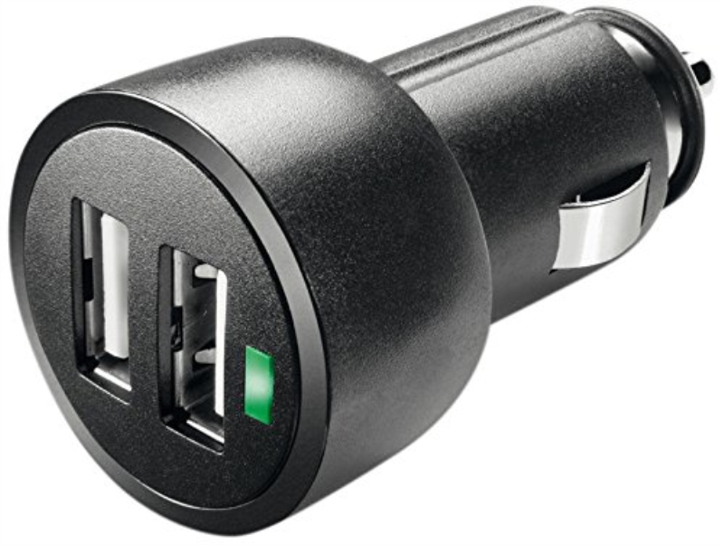 CELLULARLINE Caricabatterie da auto 3 A dual USB Cellular Line nero
